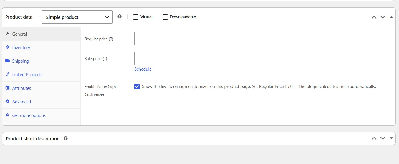 Webcrome Neon Sign Customizer for WooCommerce screenshot thumbnail 2
