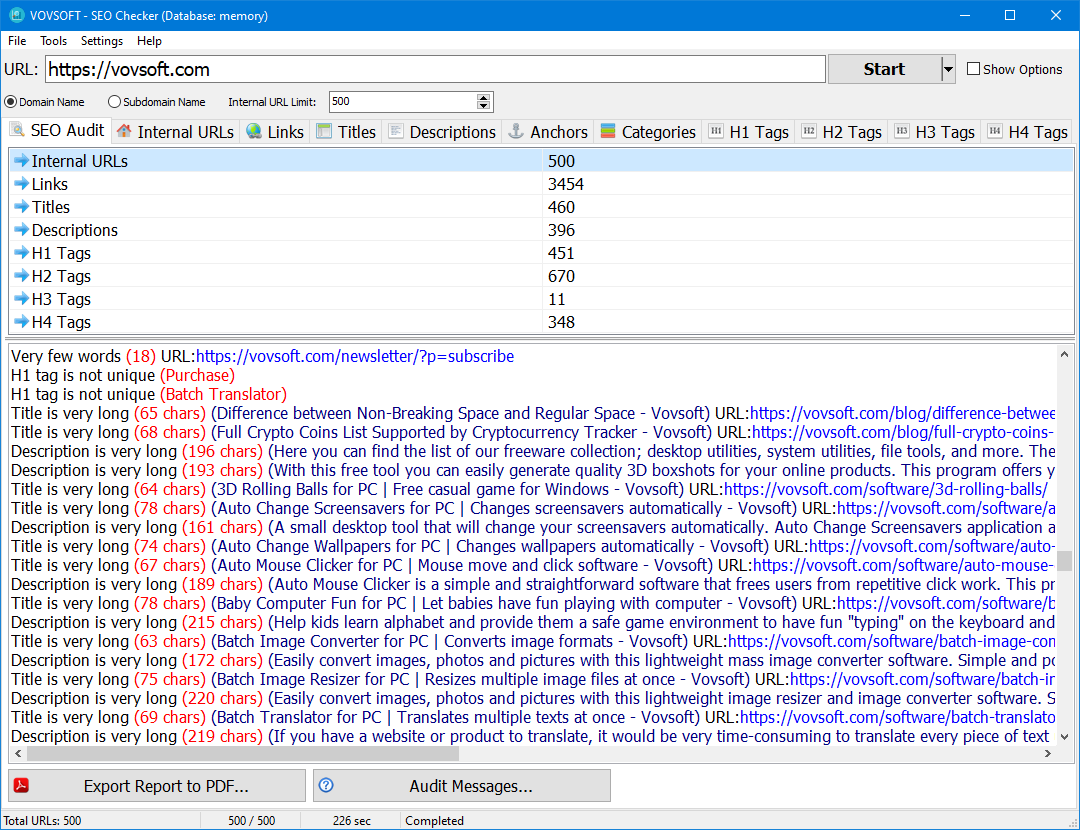 SEO Checker for Windows screenshot thumbnail 2
