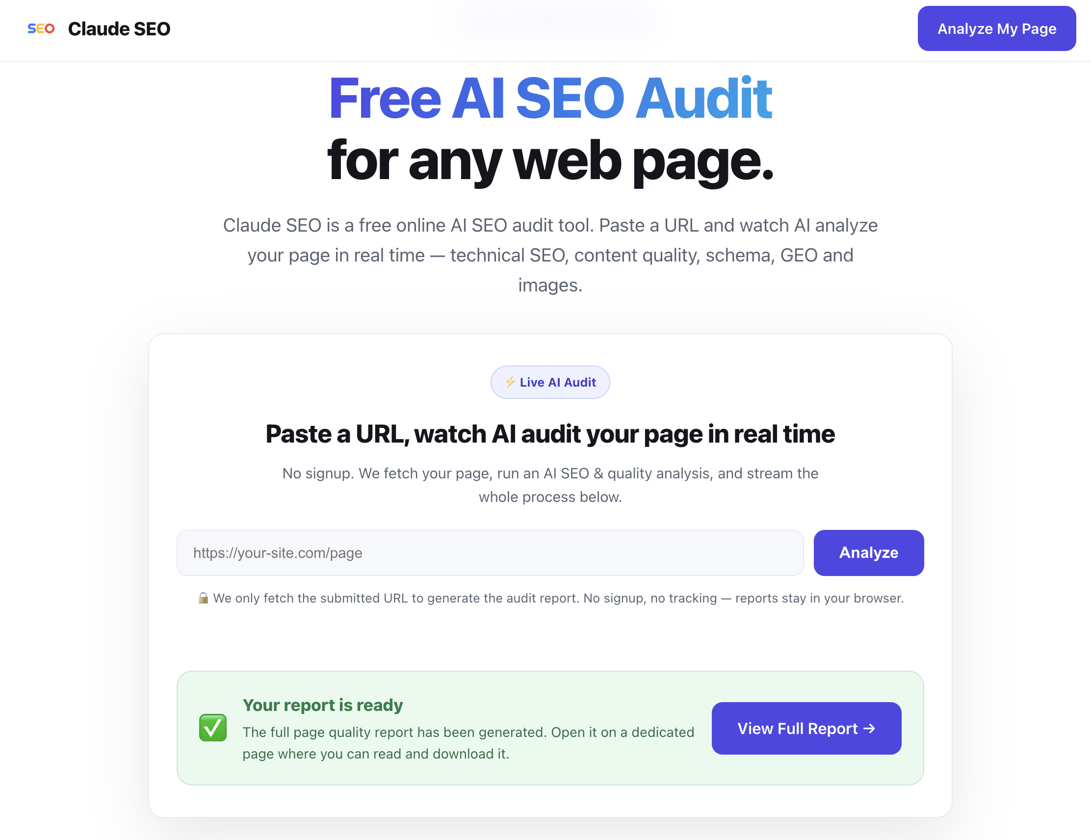 Claude SEO screenshot 1 of 1