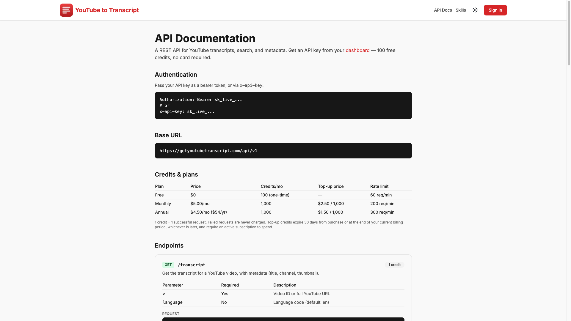 GetYouTubeTranscript screenshot thumbnail 2