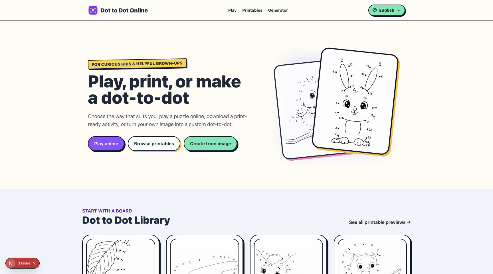 Dot to Dot Online screenshot 1 of 1
