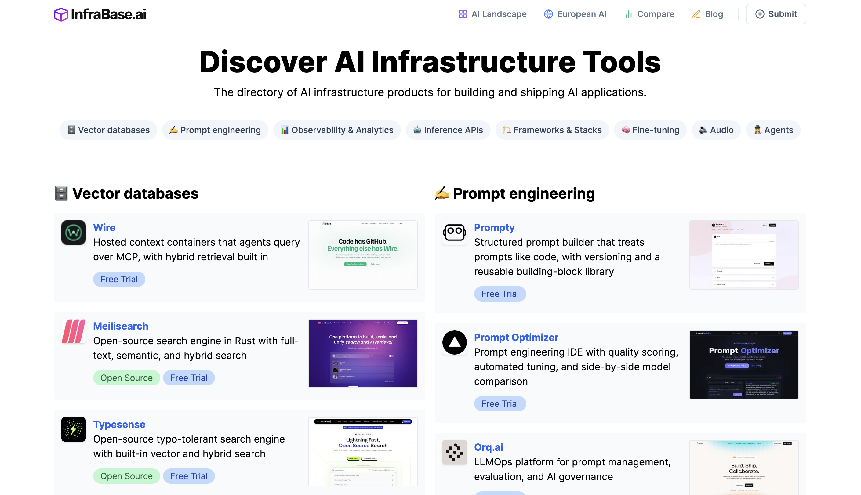 Infrabase.ai screenshot 1 of 1
