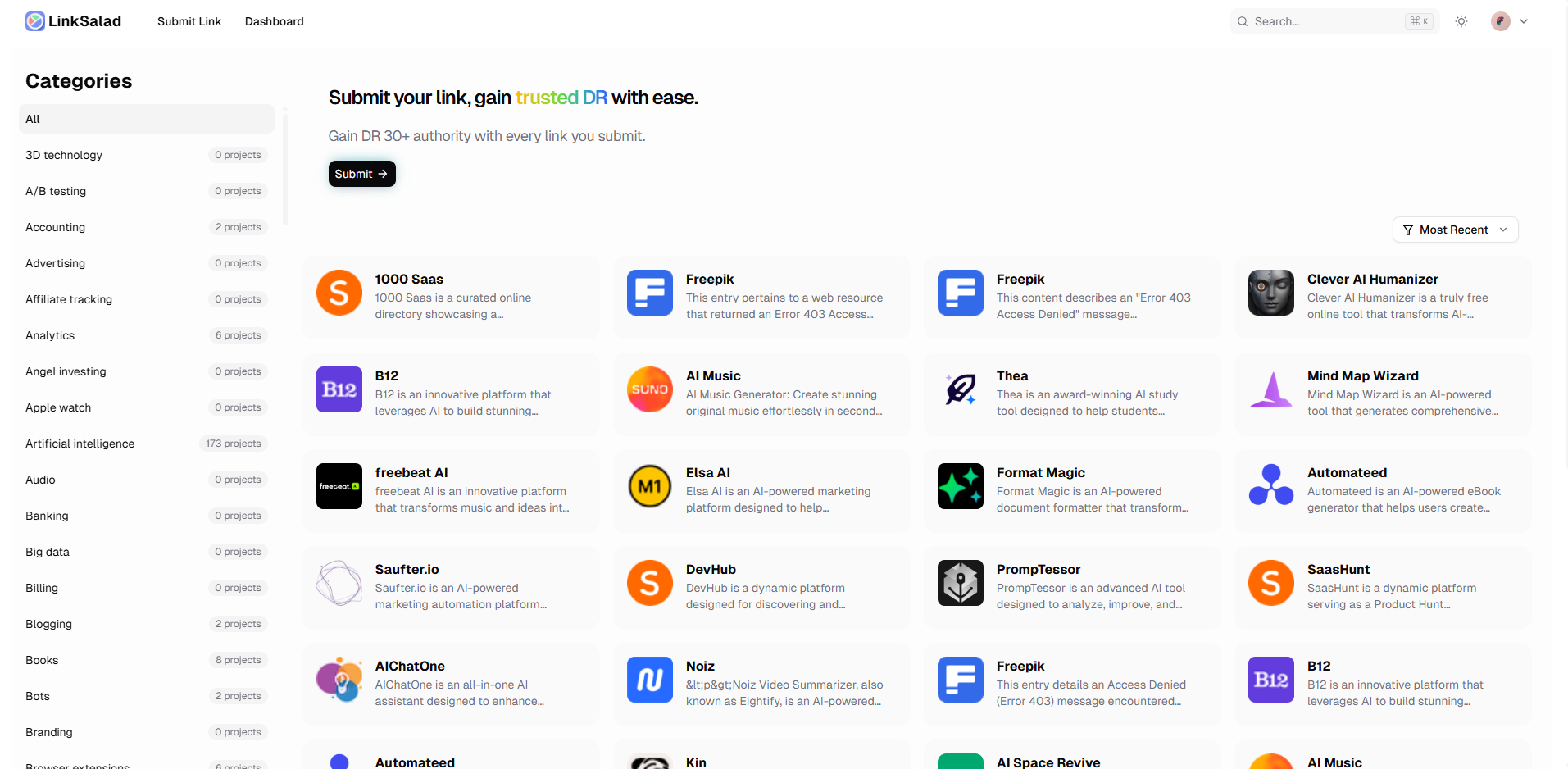 LinkSalad screenshot 1 of 1