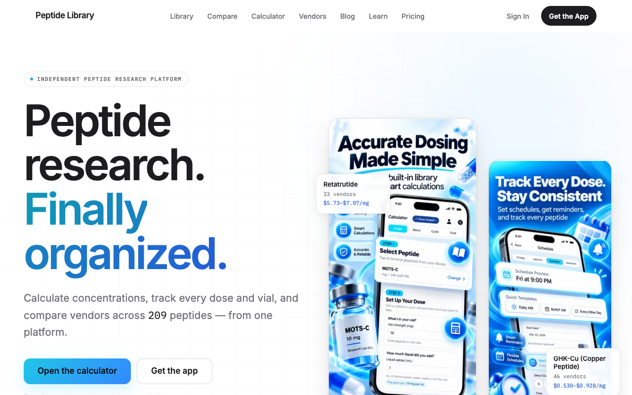 Peptide Library screenshot thumbnail 2