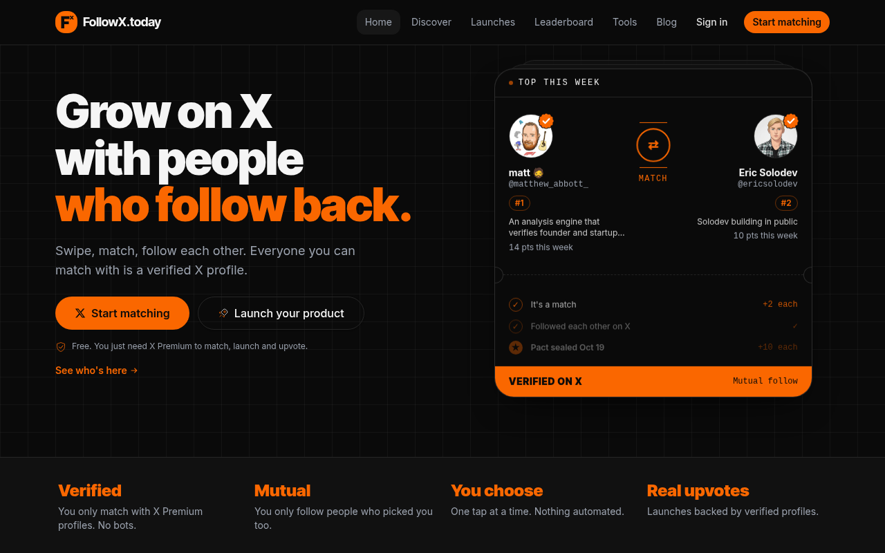 FollowX screenshot 1 of 1