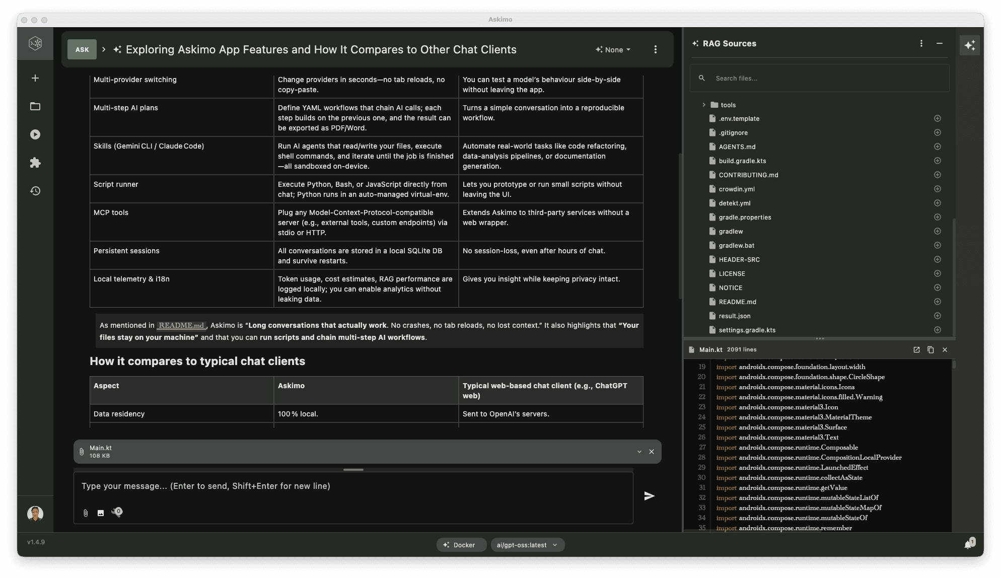 Askimo screenshot 1 of 3