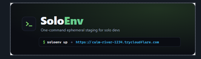 soloenv-cli screenshot 1 of 1