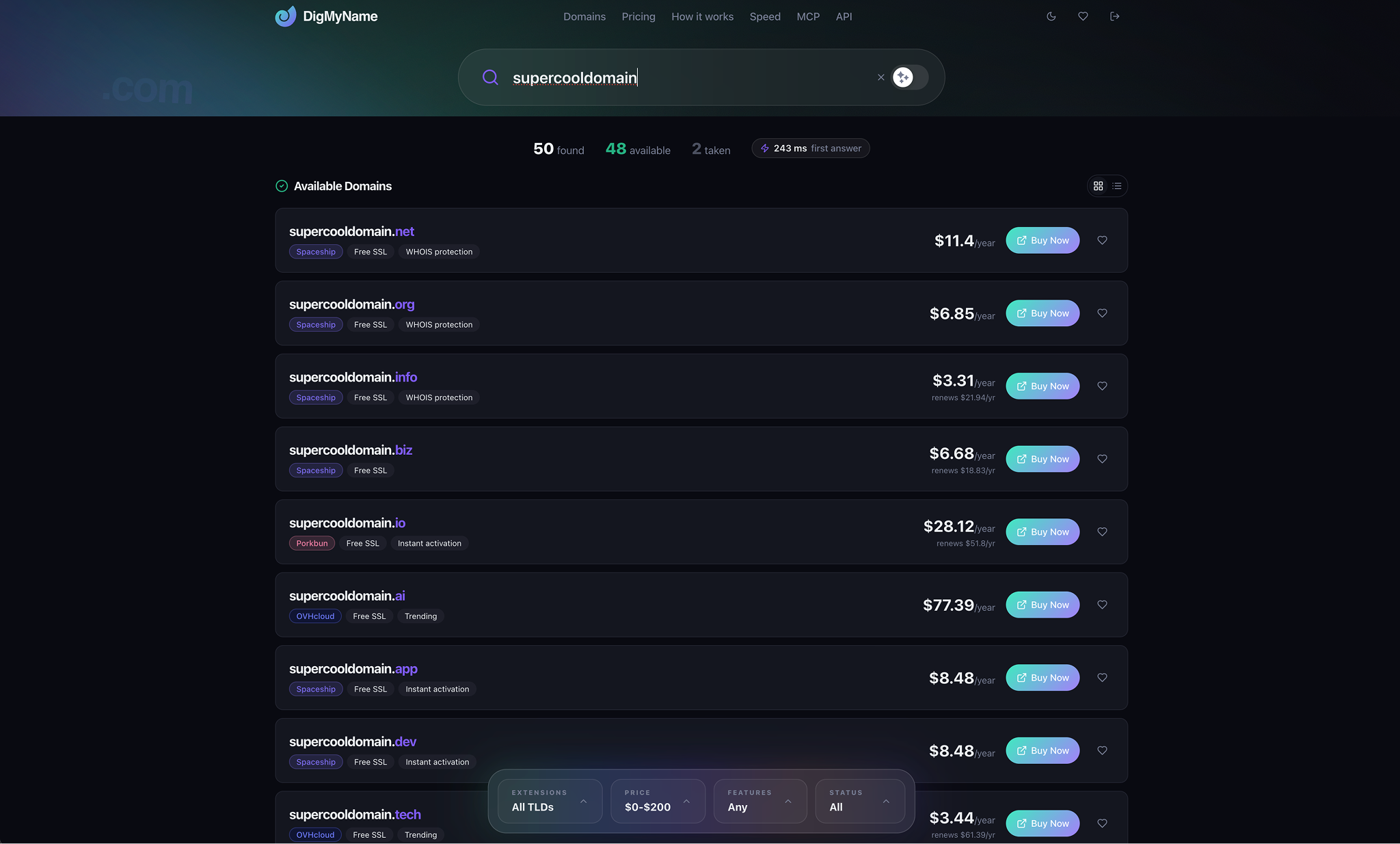 DigMyName screenshot thumbnail 2