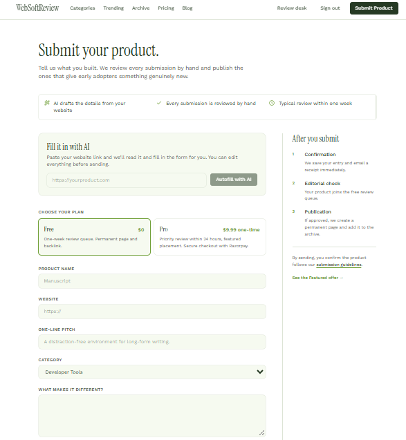 WebSoftReview screenshot thumbnail 3