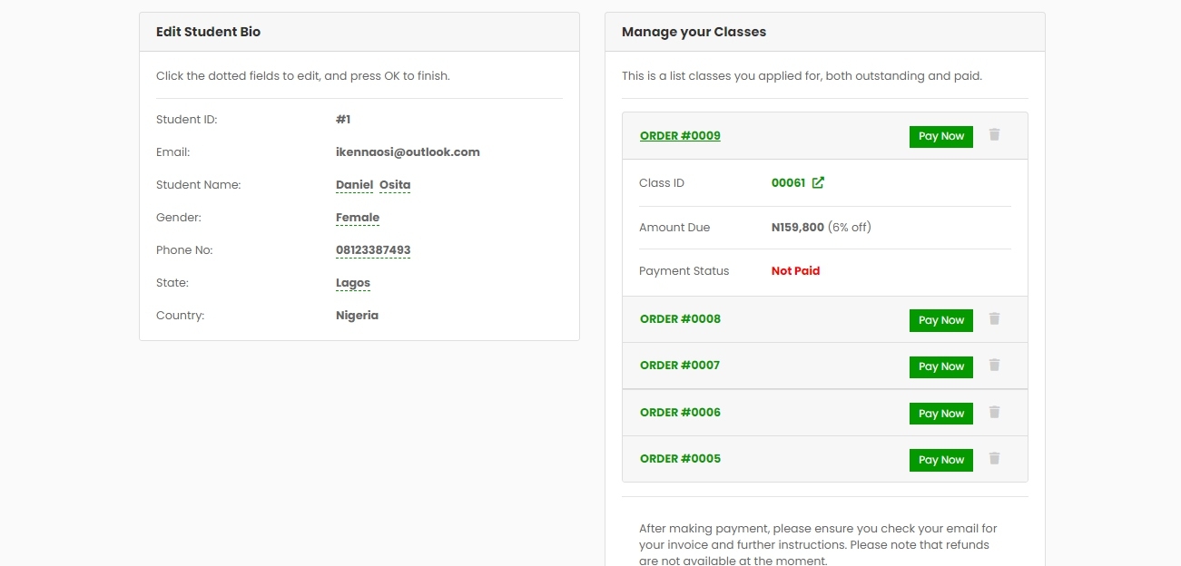 Classes.ng screenshot thumbnail 4