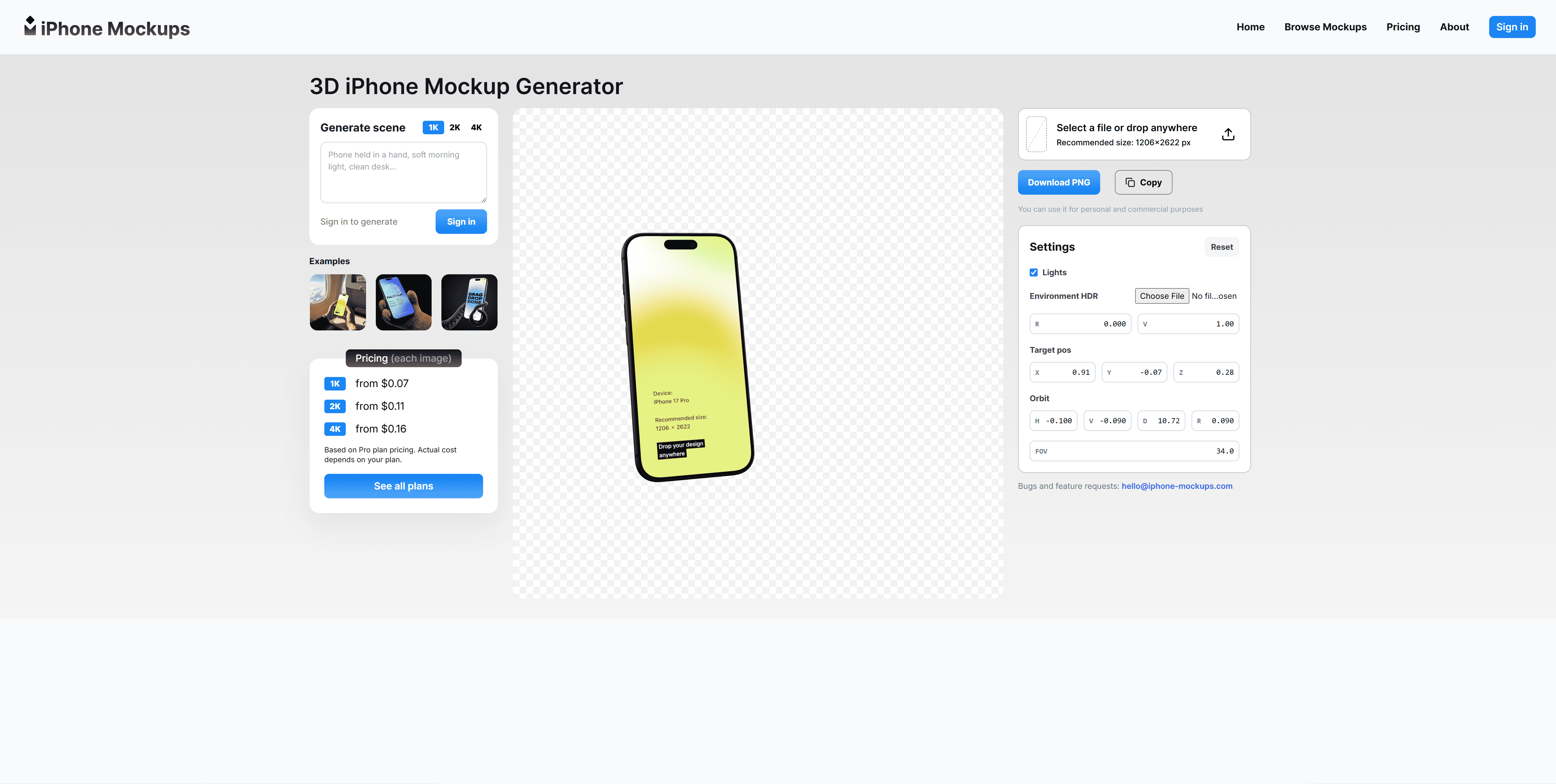 iPhone Mockup Generator screenshot thumbnail 3