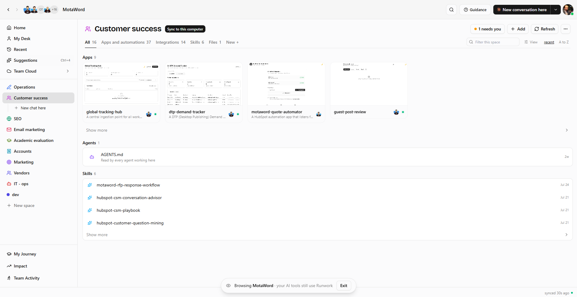 Runwork screenshot 1 of 1