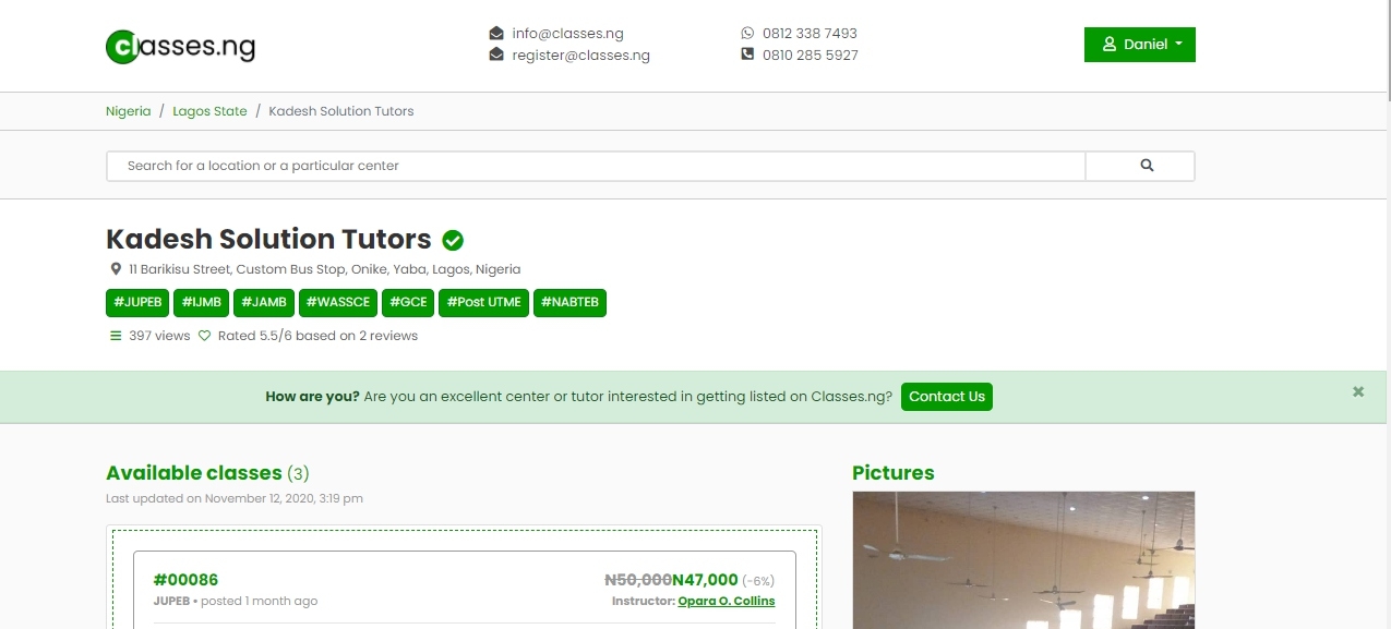 Classes.ng screenshot thumbnail 3