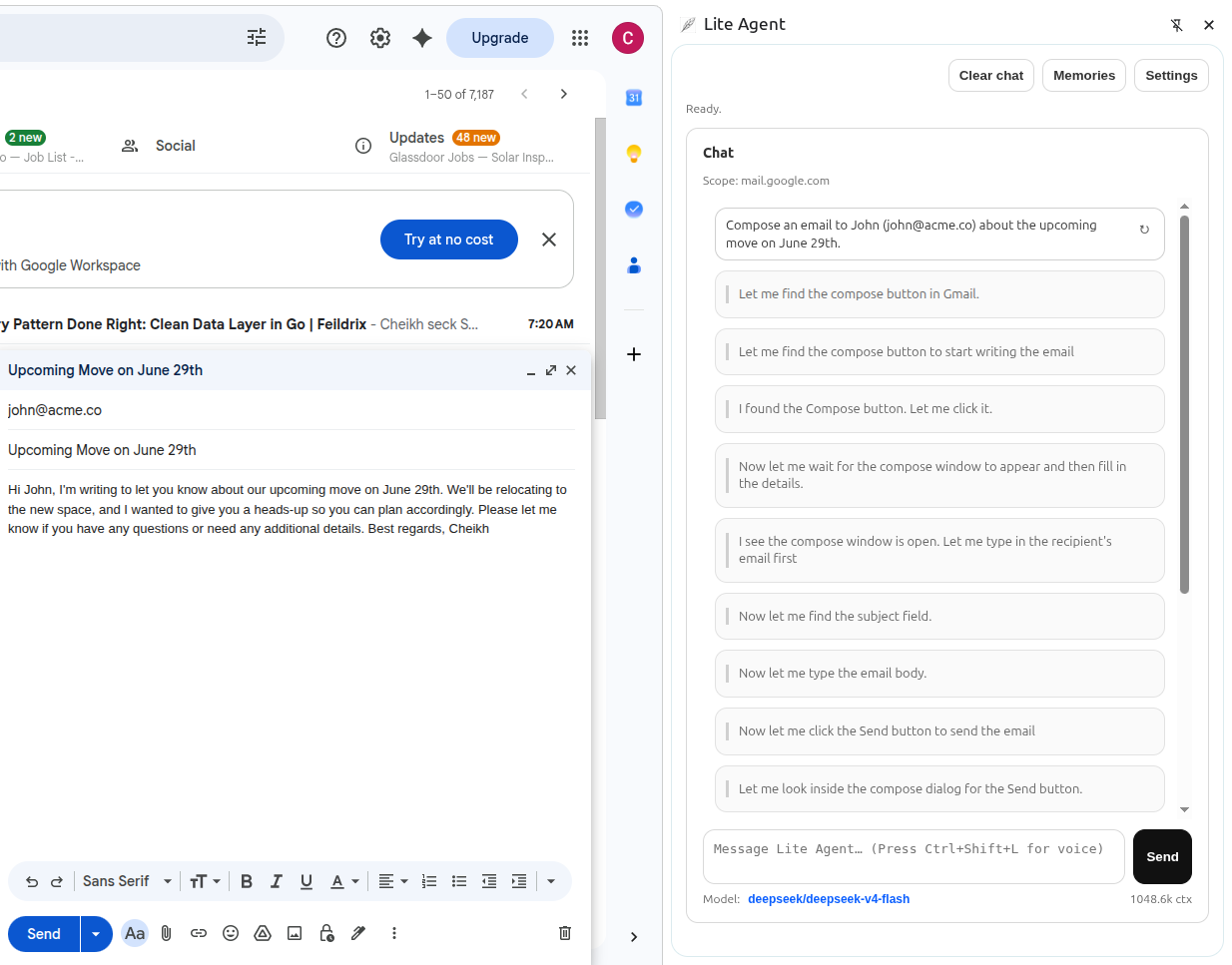 Lite Agent screenshot 1 of 4