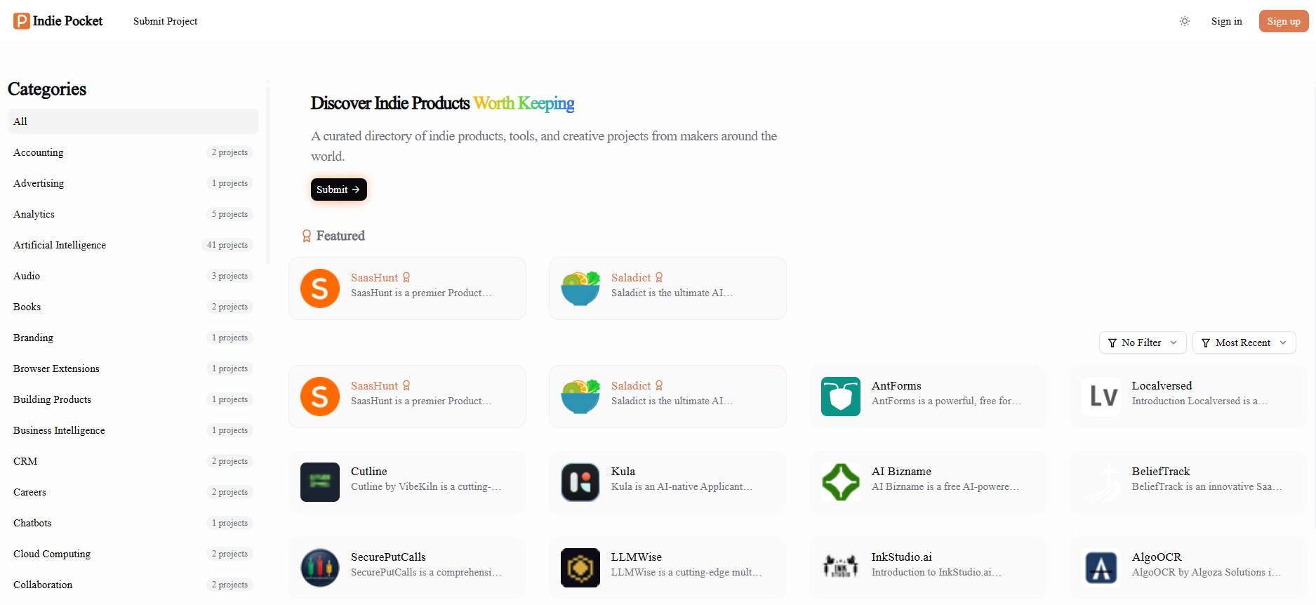 IndiePocket screenshot 1 of 1