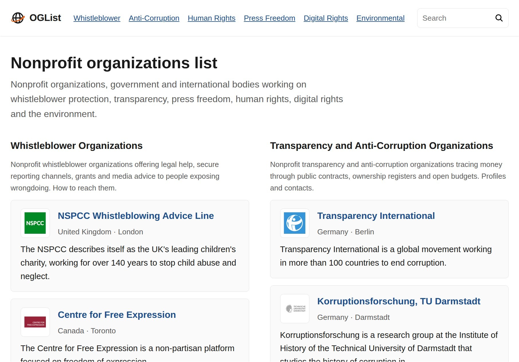 OGList screenshot 1 of 1