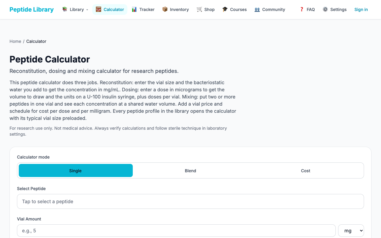 Peptide Library screenshot thumbnail 3