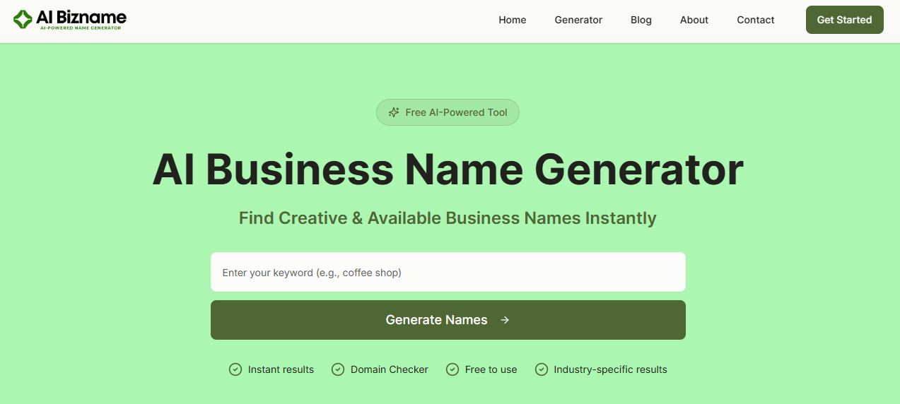 Business Name Generator screenshot 1 of 1
