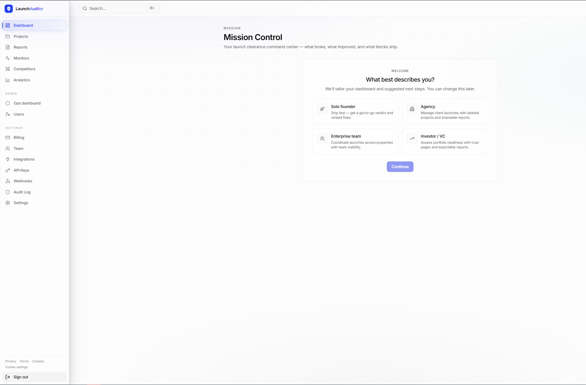 Launch Auditor screenshot thumbnail 2