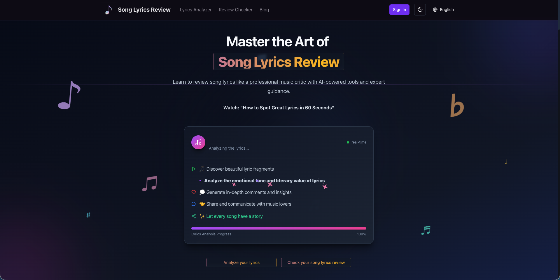 Song Lyrics Review screenshot 1 of 1