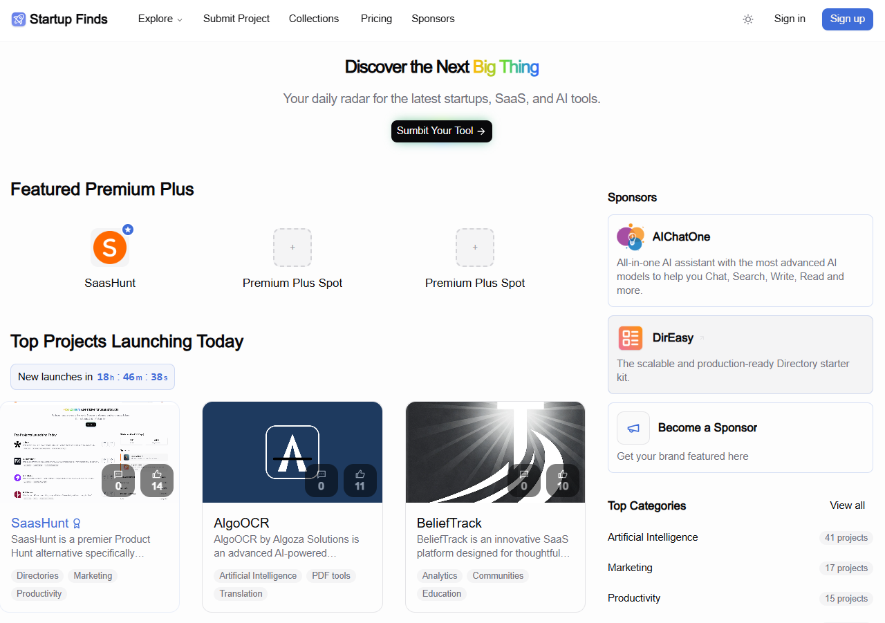 StartupFinds screenshot 1 of 1