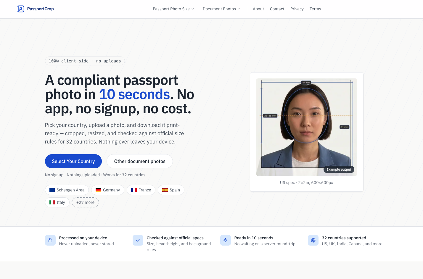 PassportCrop screenshot 1 of 1