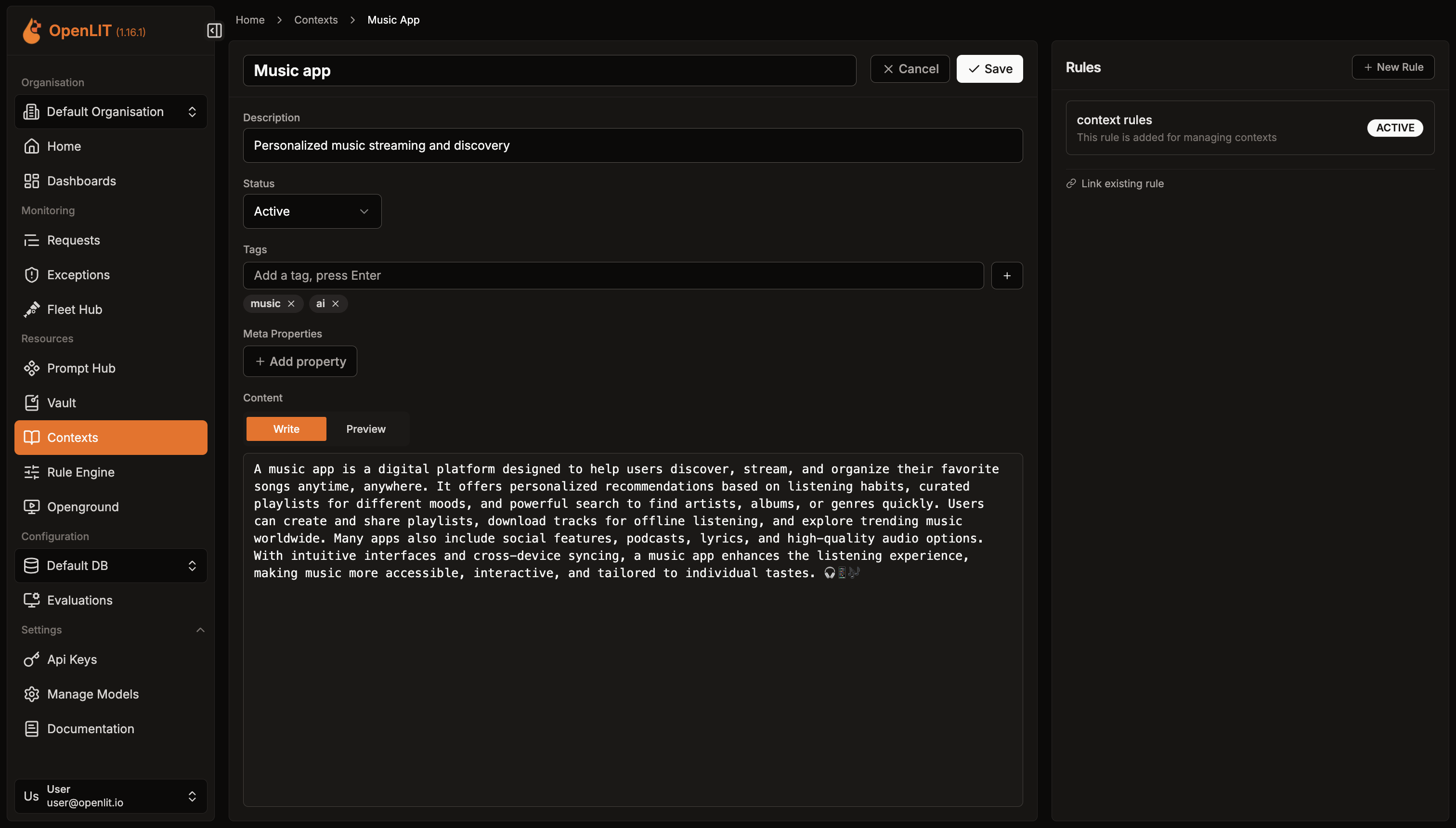 OpenLIT screenshot thumbnail 4