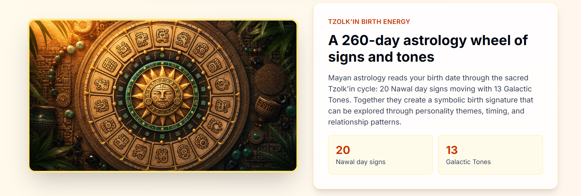 Mayan Astrology Calculator screenshot 1 of 2