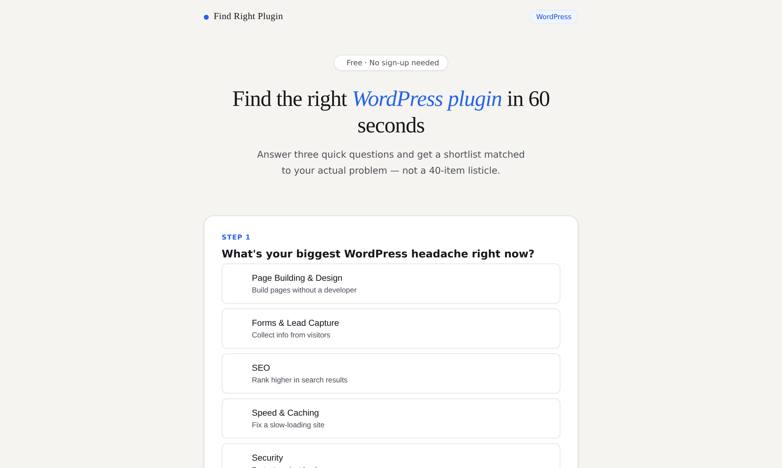 Find Right Plugin screenshot thumbnail 2