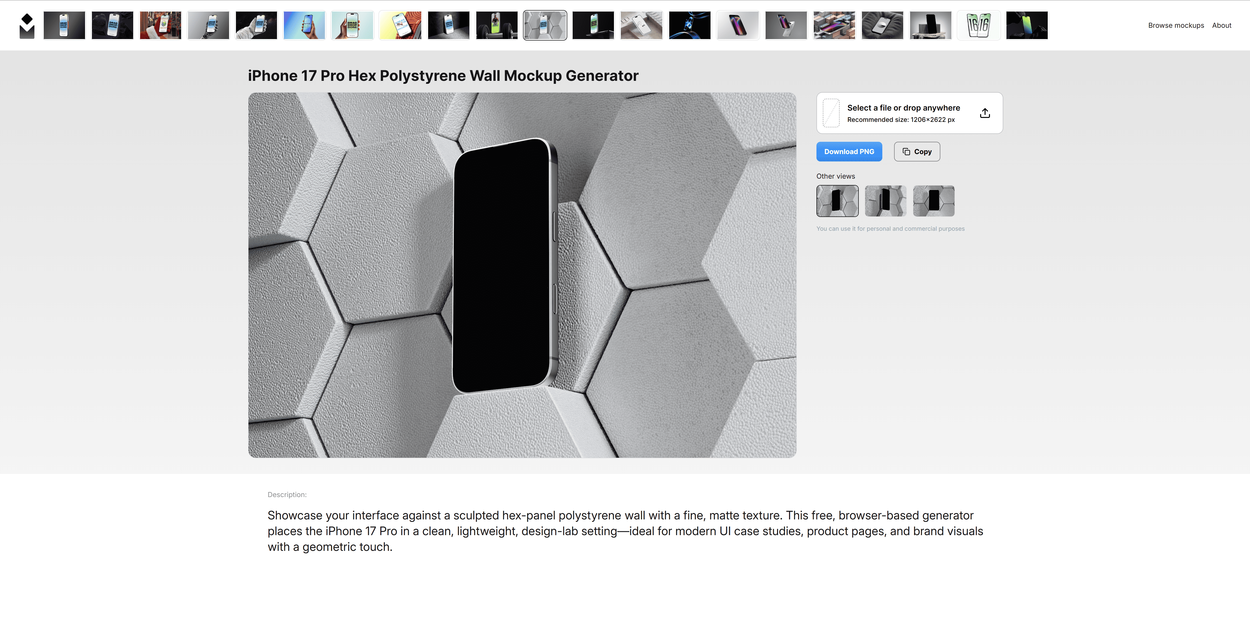 iPhone Mockup Generator screenshot thumbnail 2