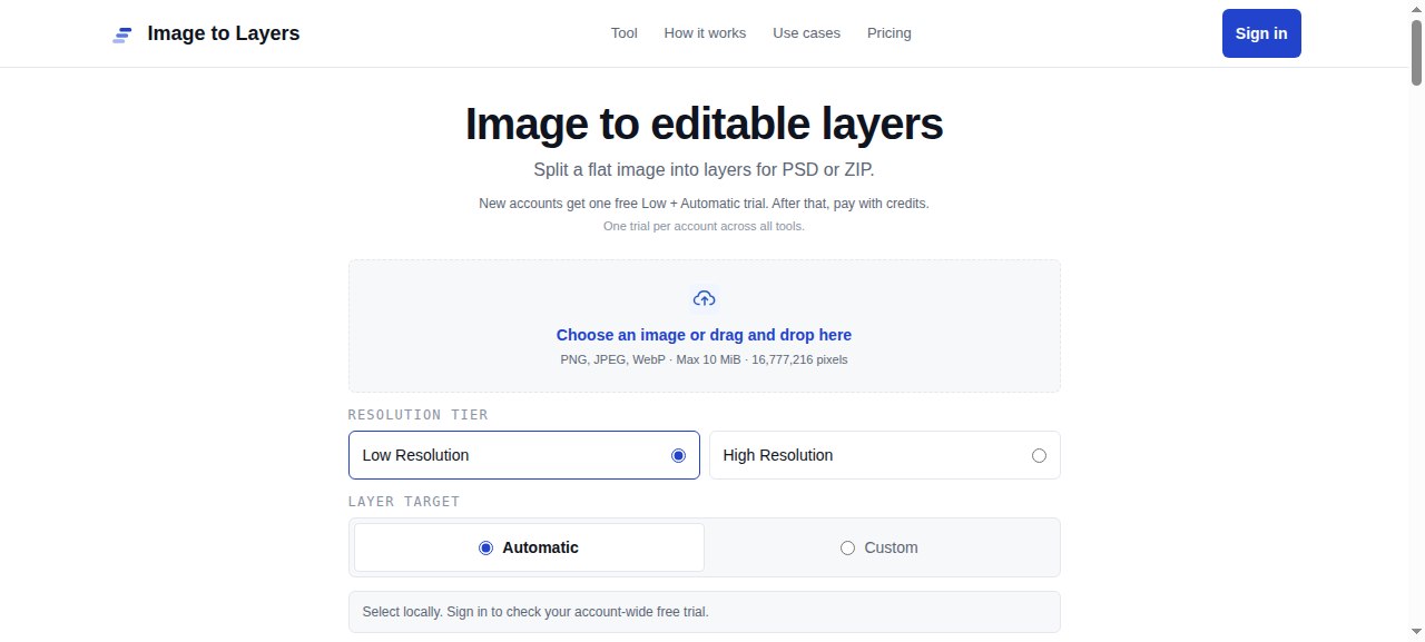 Image to Layers screenshot 1 of 1