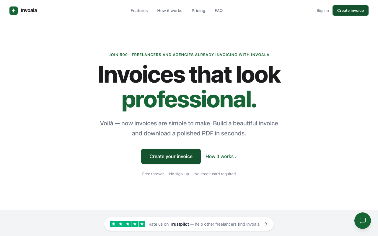 Invoala screenshot 1 of 3
