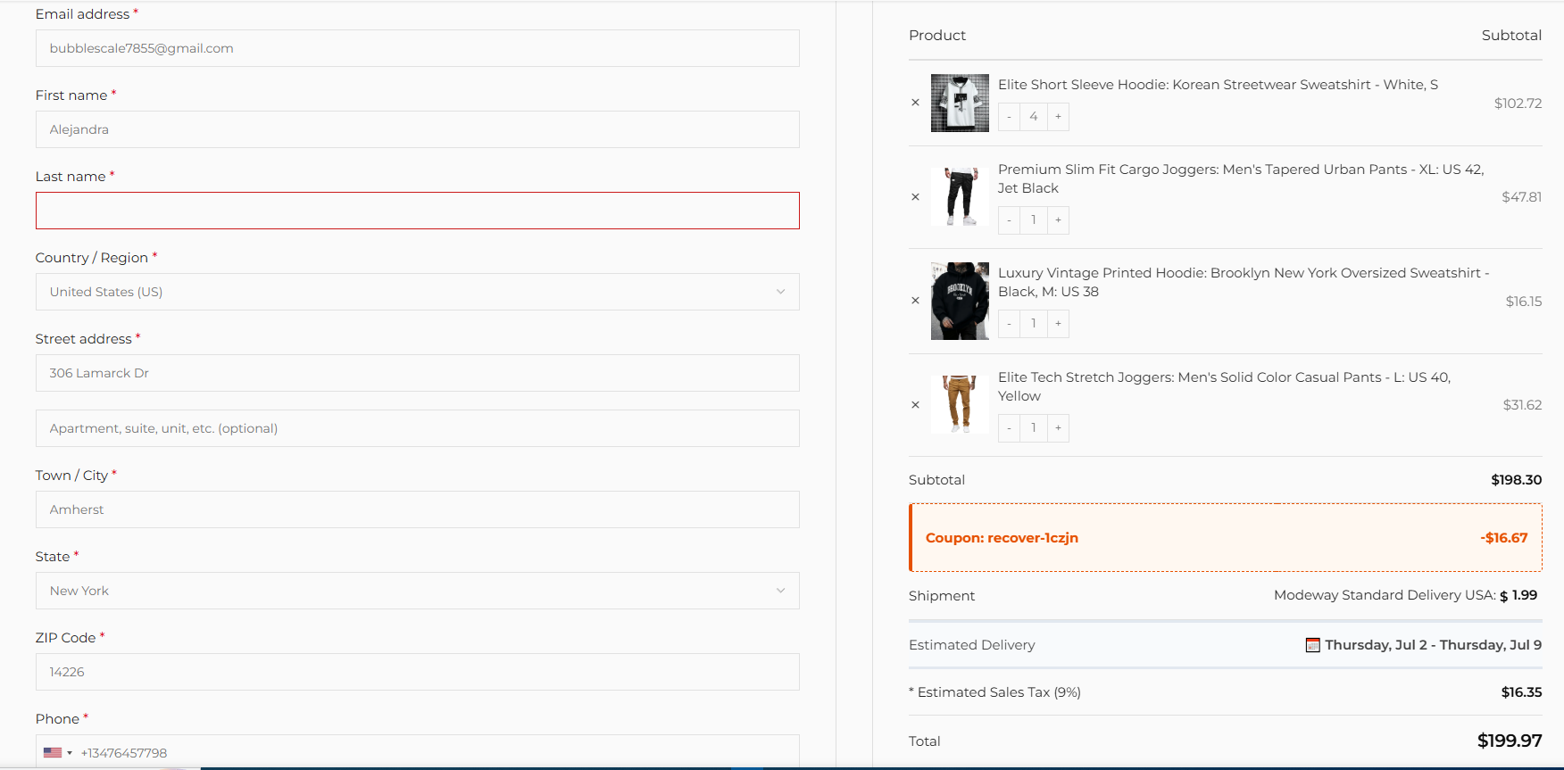 Modeway WooCommerce Plugins (Cart Recovery & Shipping Estimator) screenshot thumbnail 4