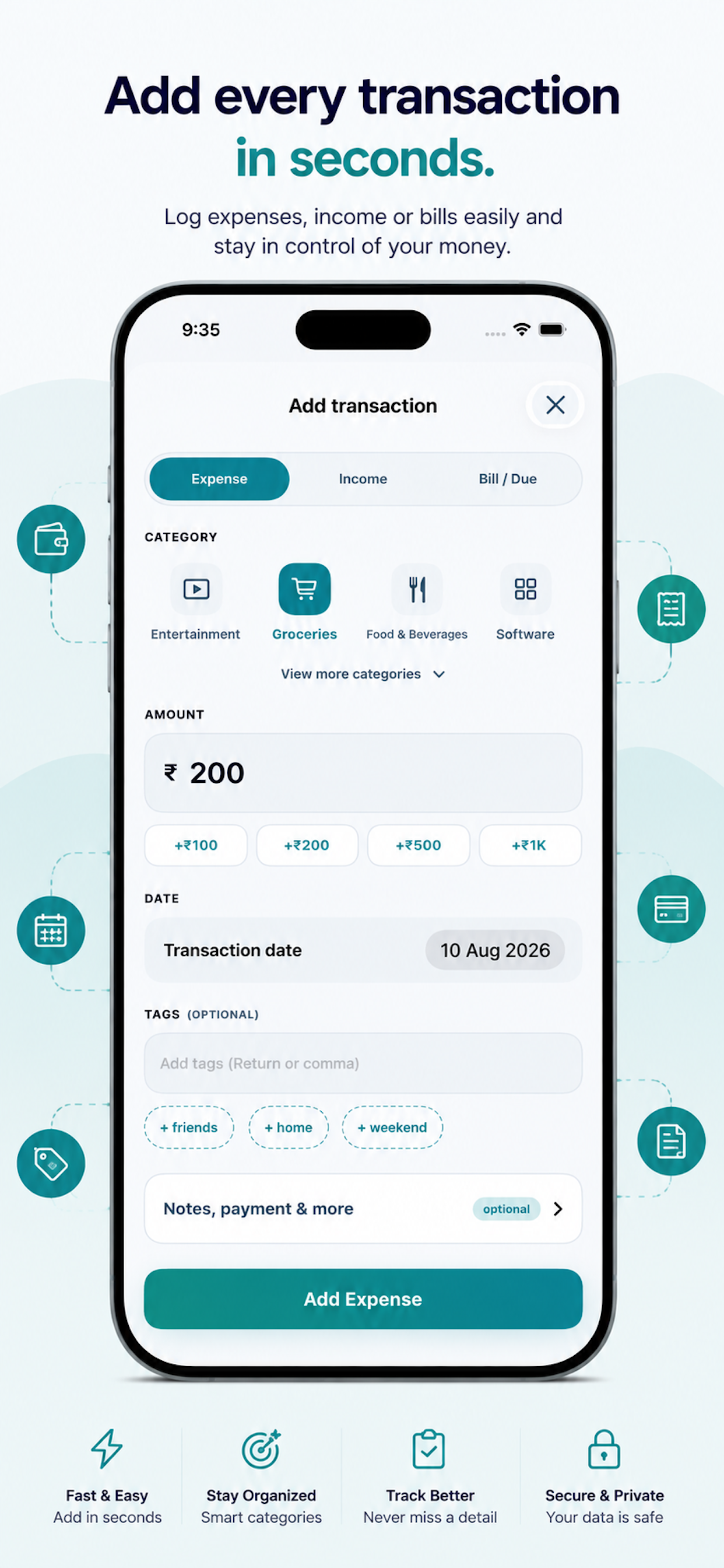 Finalyse: Expense Tracker screenshot 1 of 5