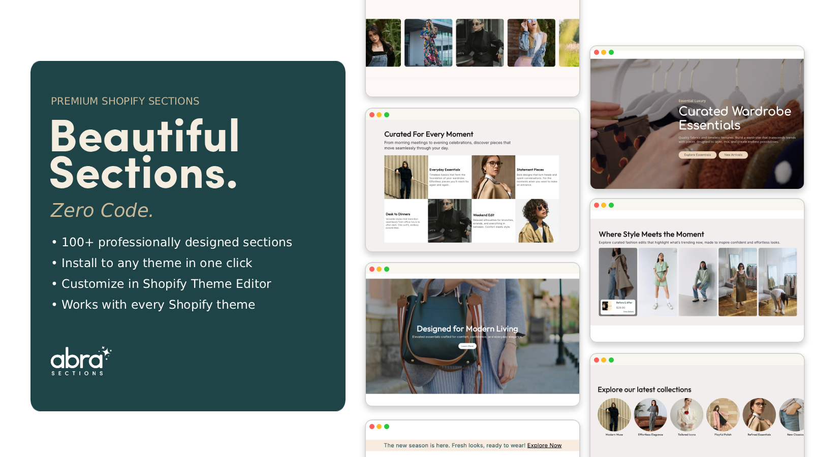 Premium Shopify Sections by Abra screenshot 1 of 1