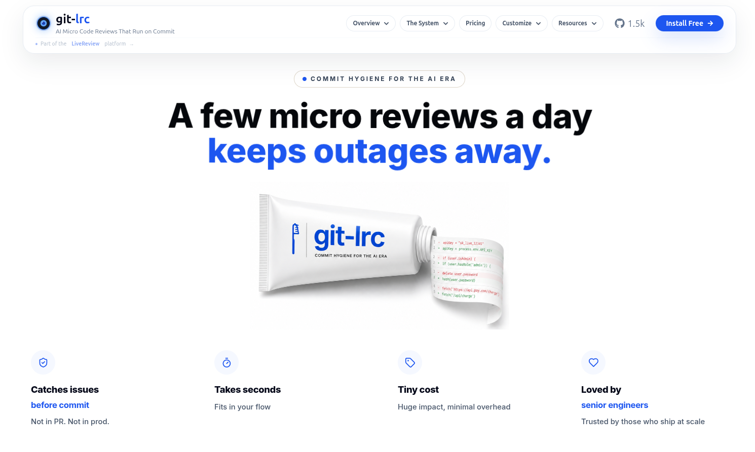 git-lrc screenshot 1 of 6
