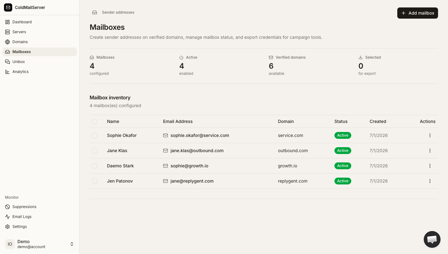Cold Mail Server screenshot thumbnail 5
