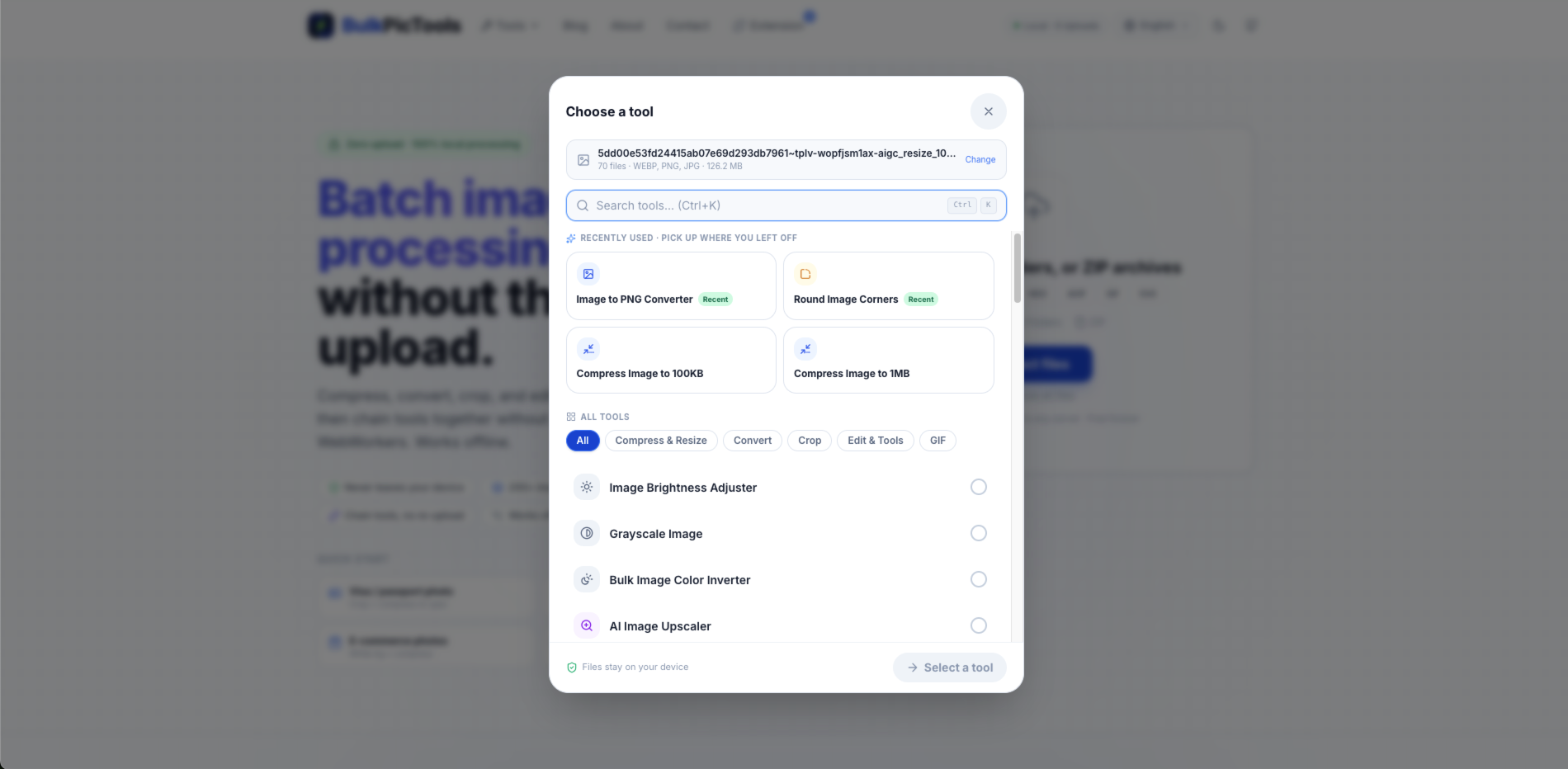 BulkPicTools screenshot thumbnail 2