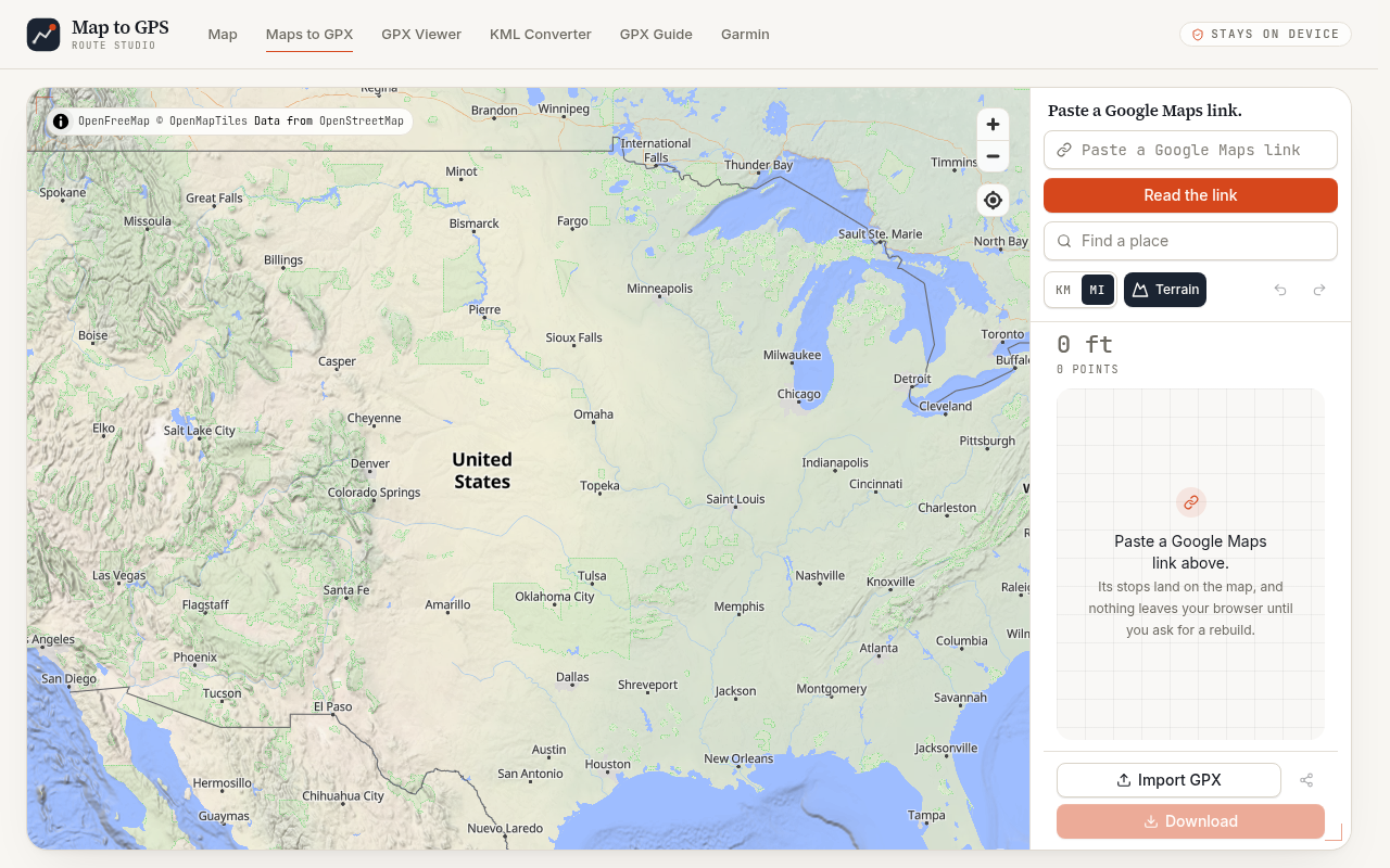 Map to GPS screenshot 1 of 1