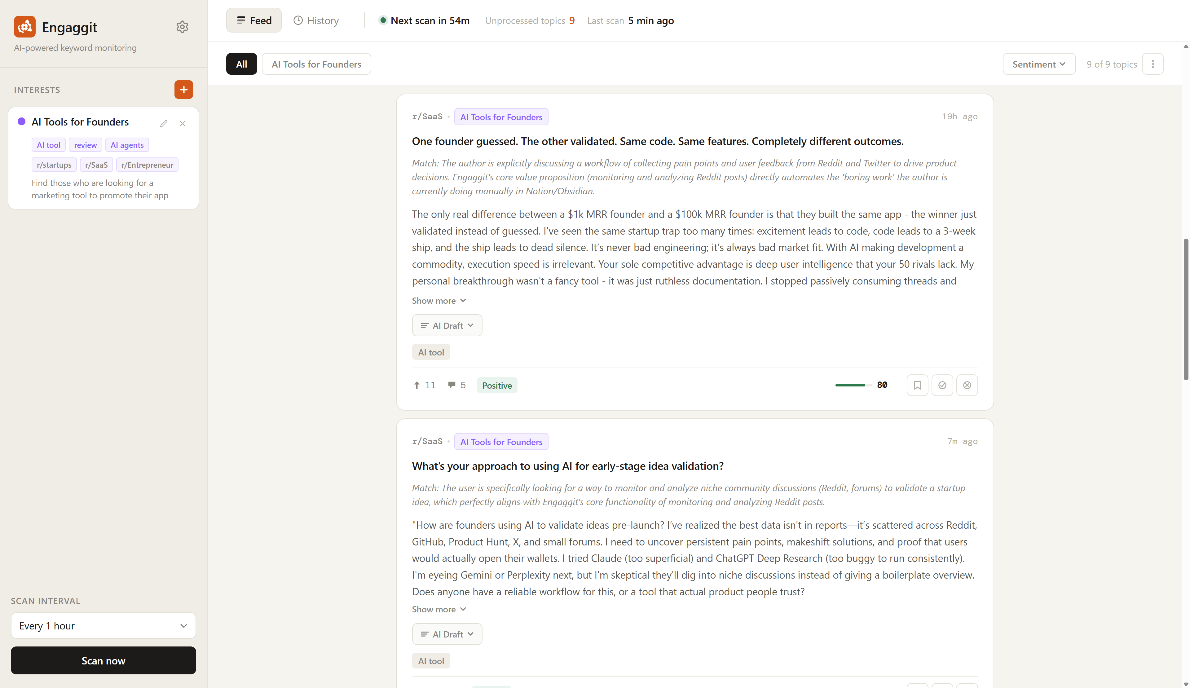 Engaggit screenshot 1 of 3