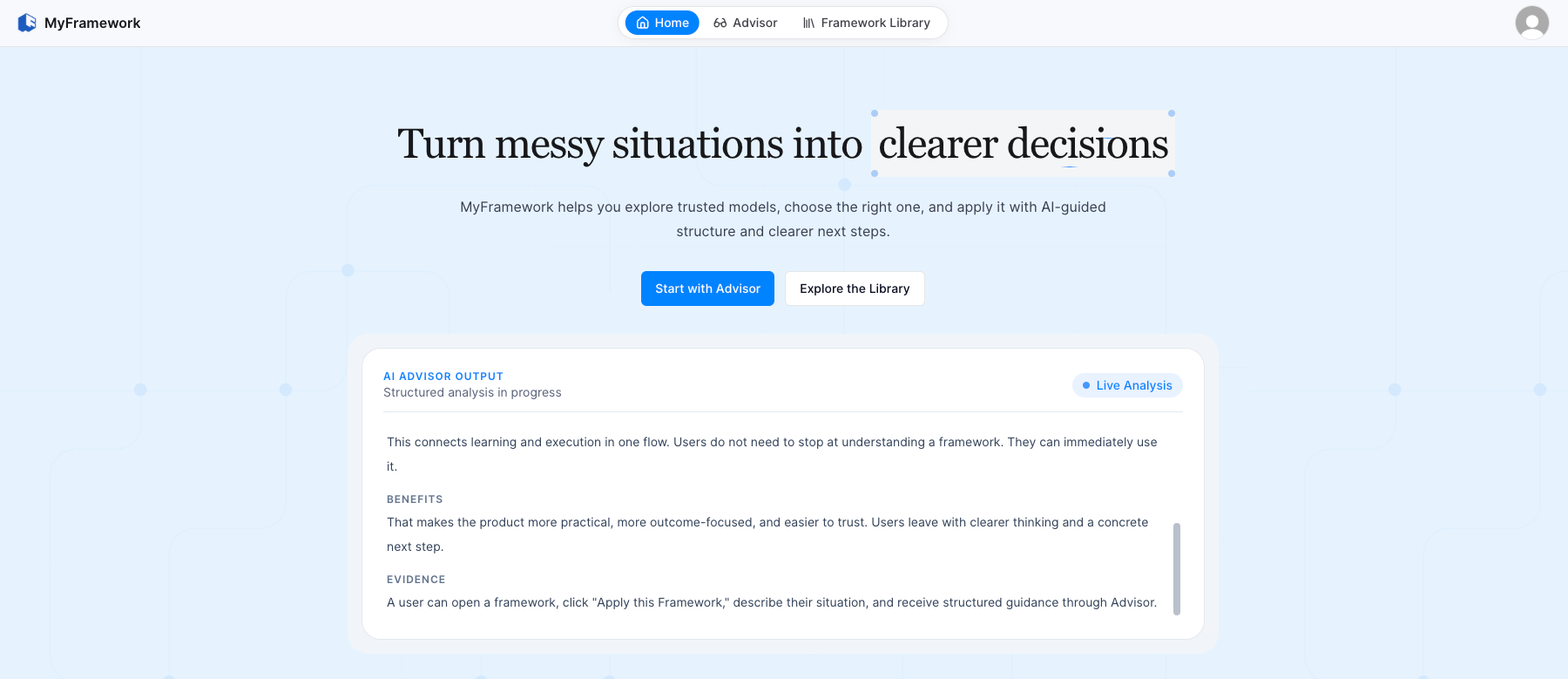 MyFramework screenshot 1 of 3