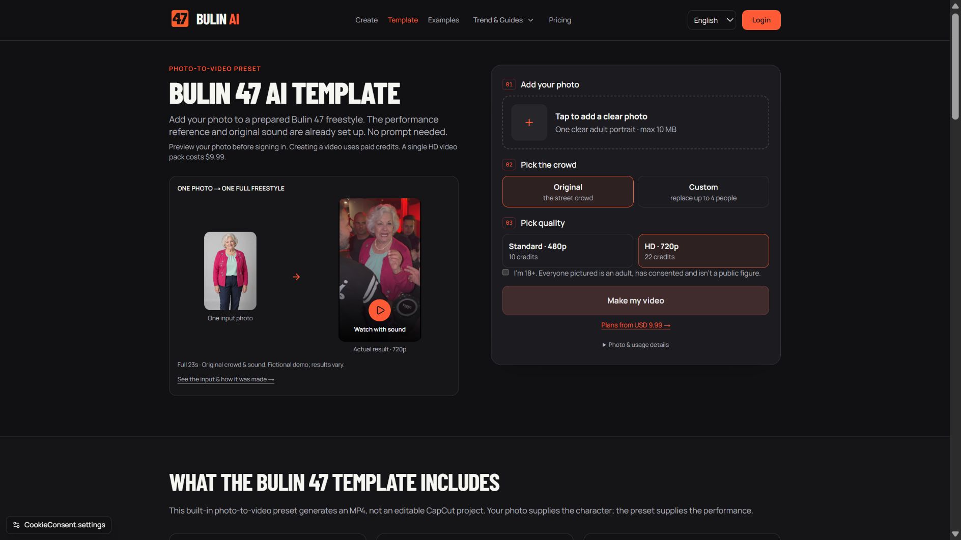 Bulin 47 AI Video Generator screenshot 1 of 1