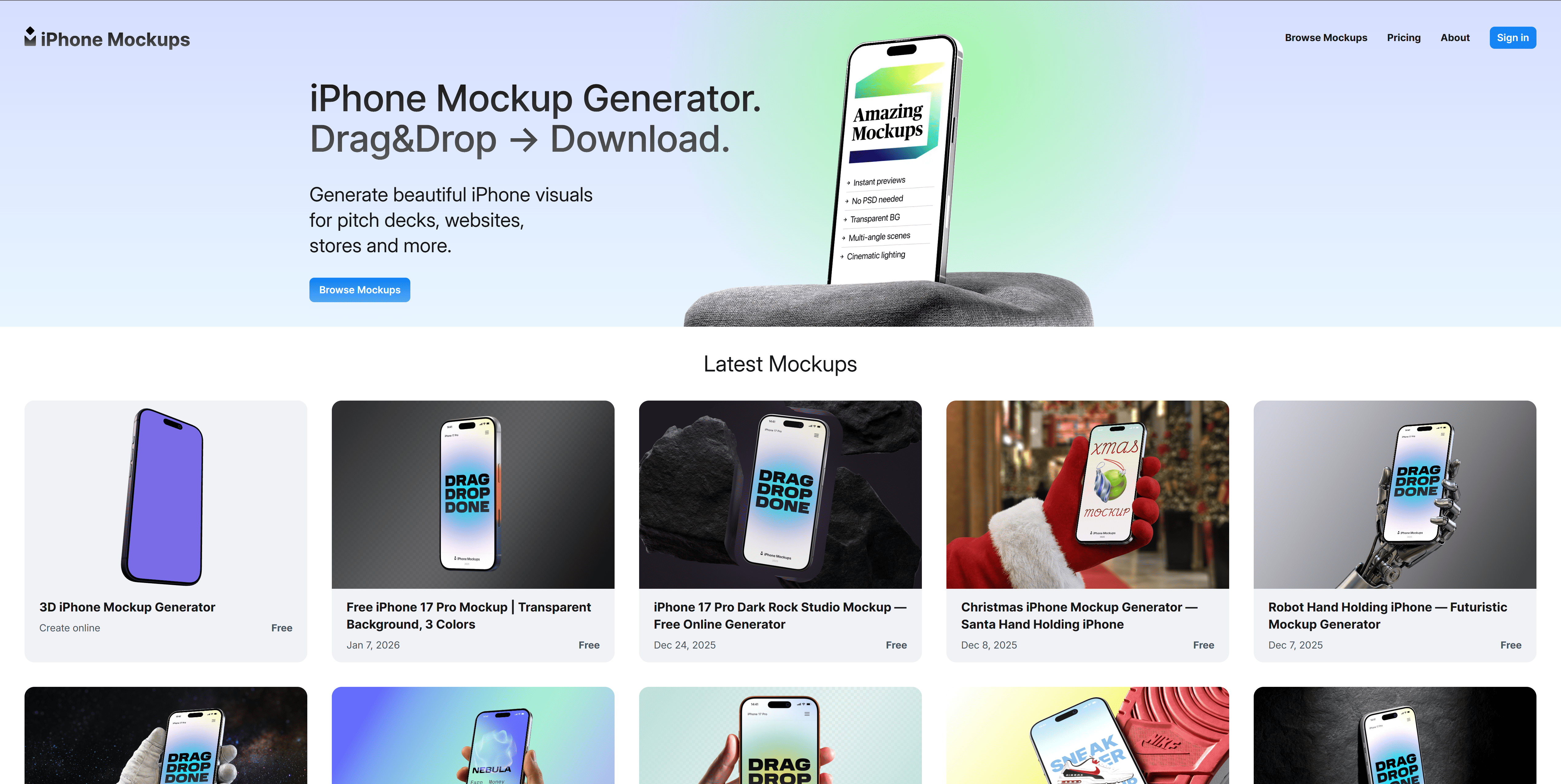 iPhone Mockup Generator screenshot 1 of 3