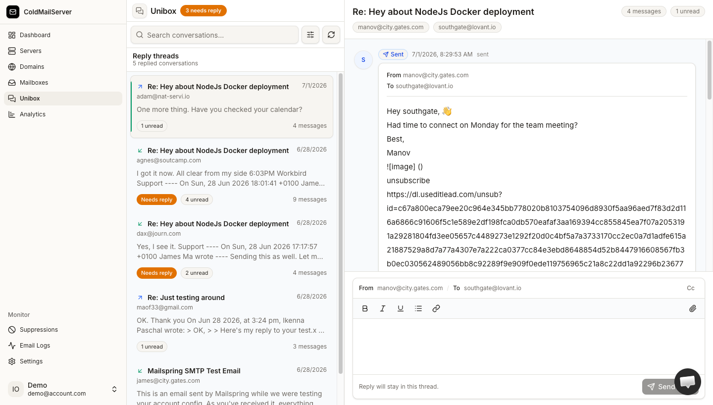 Cold Mail Server screenshot thumbnail 6