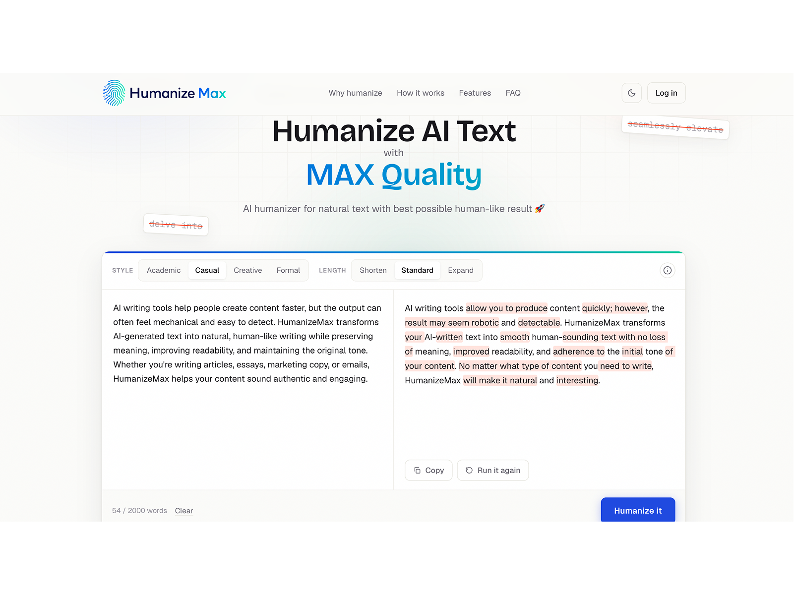 HumanizeMax screenshot 1 of 1