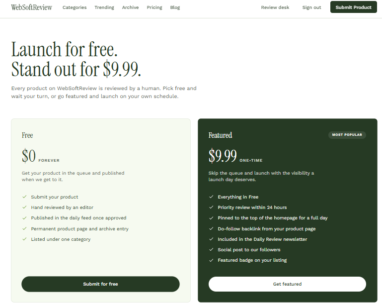 WebSoftReview screenshot thumbnail 4