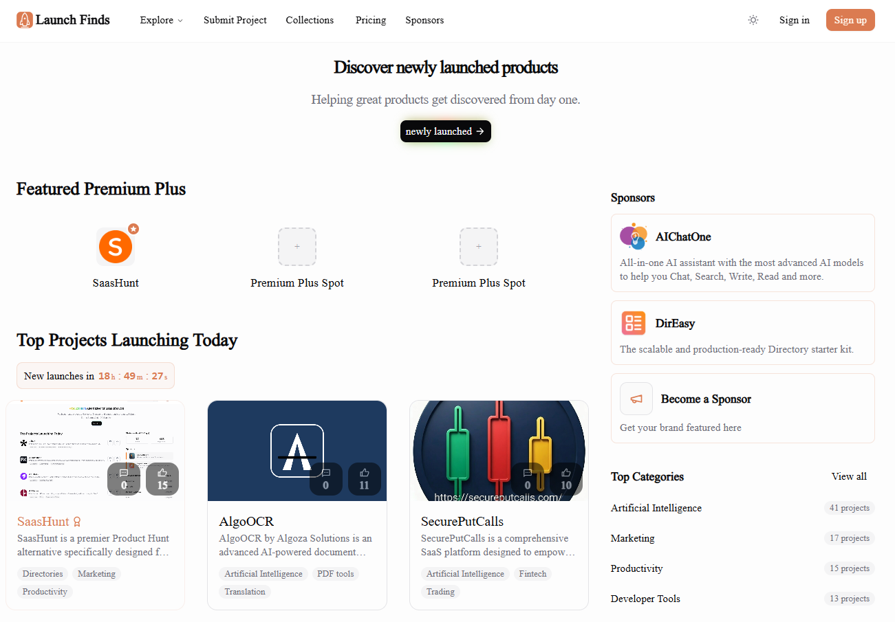 LaunchFinds screenshot 1 of 1
