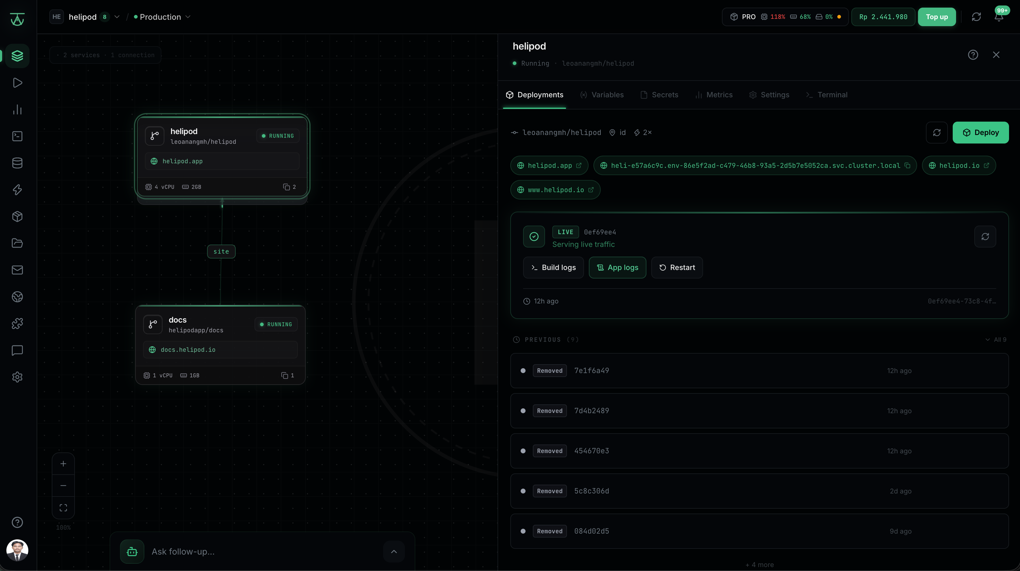 Helipod screenshot thumbnail 2