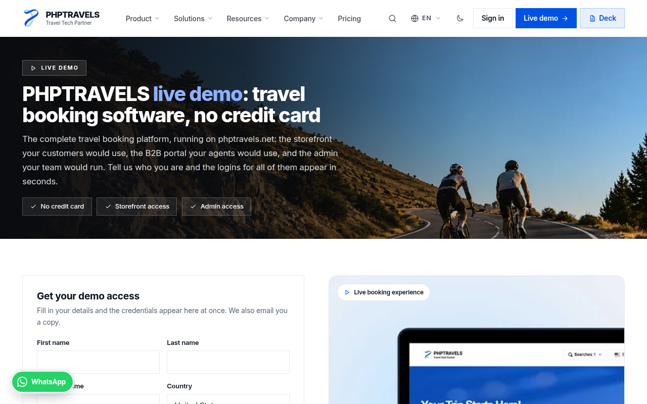 PHPTRAVELS screenshot thumbnail 4