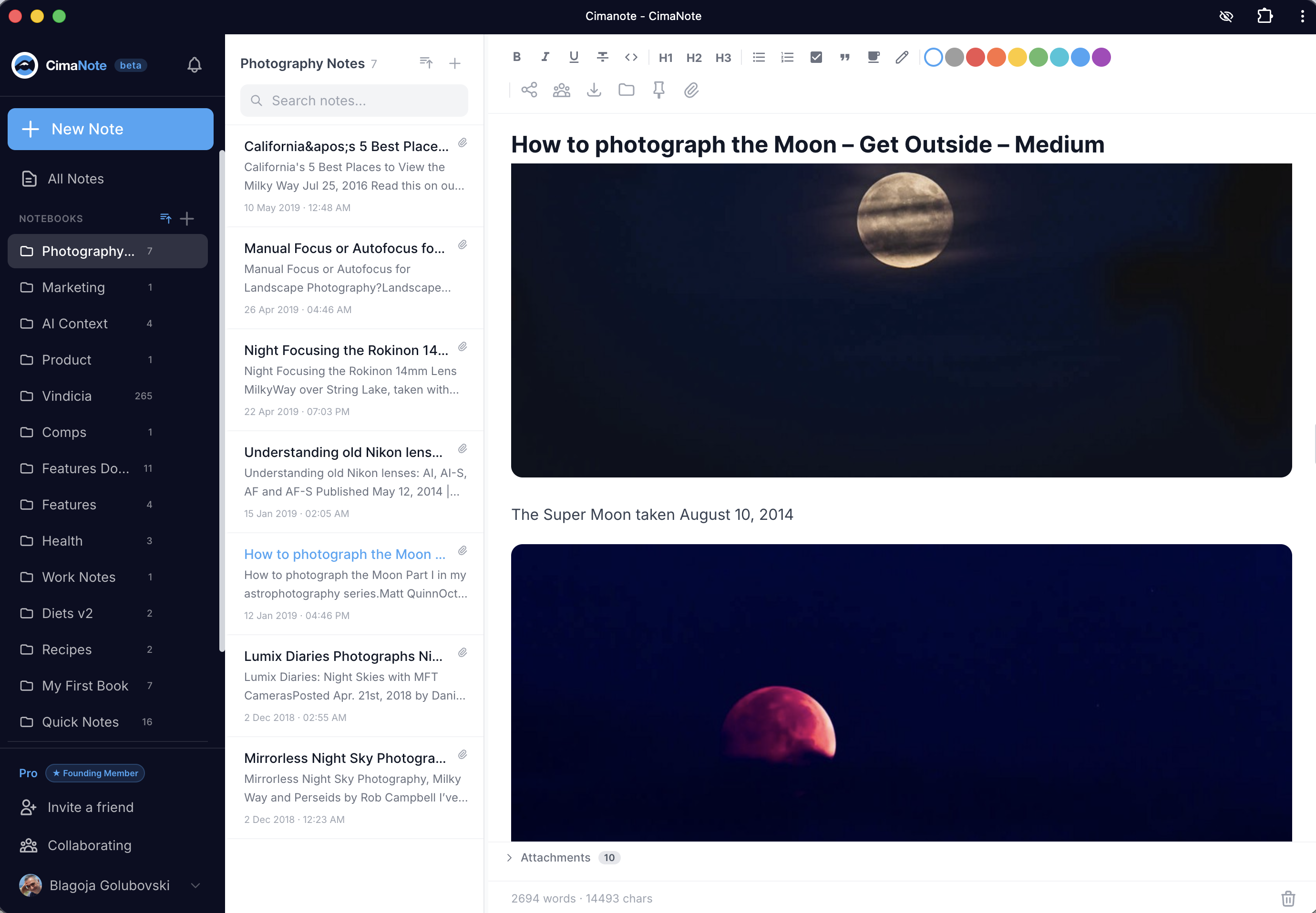 Cimanote screenshot thumbnail 2